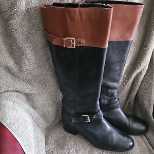 Bandolino Black and Tan OverBoots
